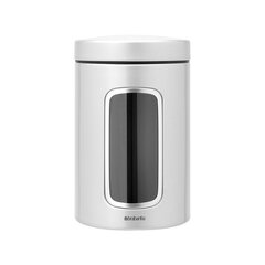 Brabantia Контейнер с окном, 1,4Л - Metallic Grey цена и информация | Посуда для хранения еды | 220.lv