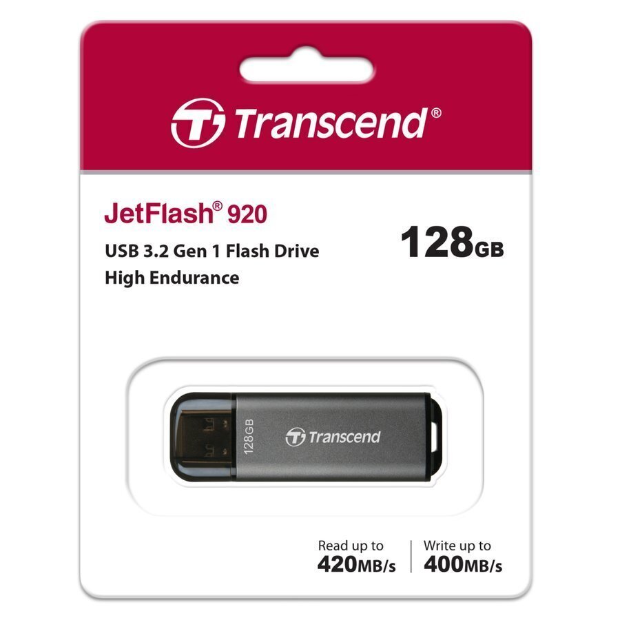 MEMORY DRIVE FLASH USB3 128GB/920 TS128GJF920 TRANSCEND cena un informācija | USB Atmiņas kartes | 220.lv