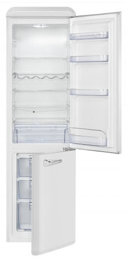 Bomann KGR7328W ledusskapis ar saldētavu, 188cm, E, NoFrost, balts цена и информация | Ledusskapji | 220.lv