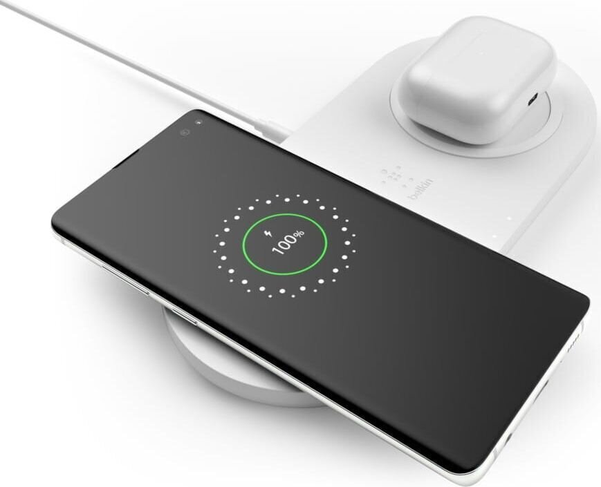 Belkin Dual Wireless Charging Pad with P цена и информация | Lādētāji un adapteri | 220.lv