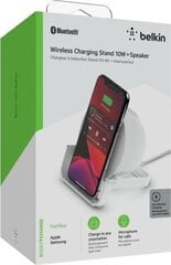 Belkin Wireless Charging Stand + Speaker cena un informācija | Lādētāji un adapteri | 220.lv