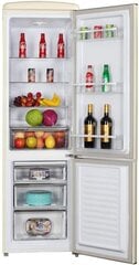 Frigelux CB255RCA, ledusskapis ar saldētavu, 183 cm, bēšs cena un informācija | Ledusskapji | 220.lv