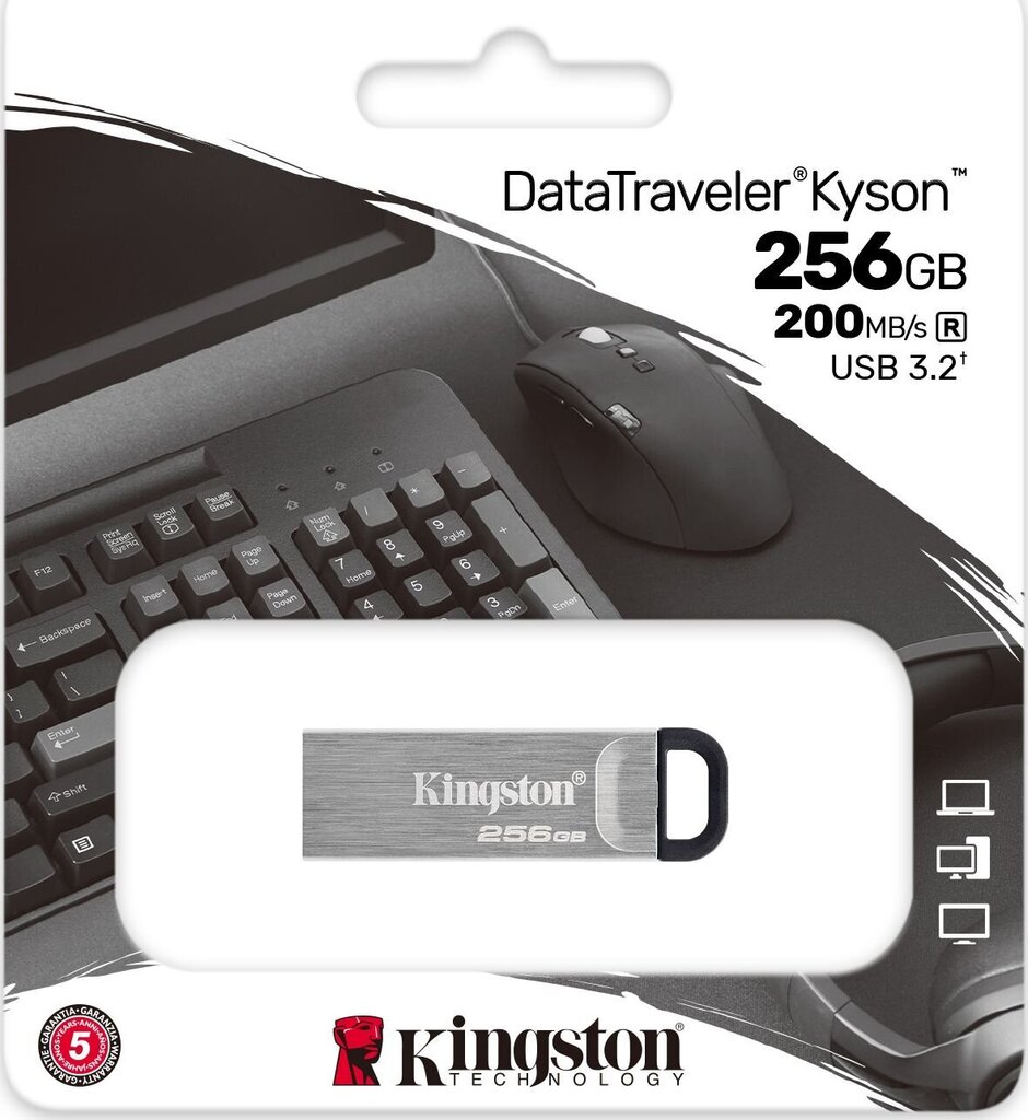 MEMORY DRIVE FLASH USB3.2/256GB DTKN/256GB KINGSTON цена и информация | USB Atmiņas kartes | 220.lv