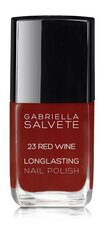 Gabriella Salvete Longlasting Enamel nagu laka 11 ml, 23 Red Wine cena un informācija | Nagu lakas, stiprinātāji | 220.lv