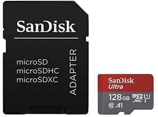 MEMORY MICRO SDXC 128GB UHS-I/W/A SDSQUA4-128G-GN6IA SANDISK cena un informācija | Atmiņas kartes mobilajiem telefoniem | 220.lv