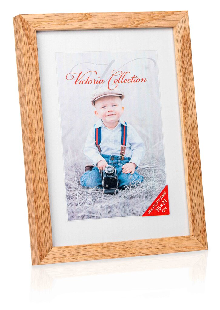 Photo frame Oak 15x21cm matte glass cena un informācija | Foto rāmji, foto albumi | 220.lv