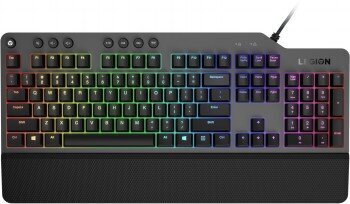 Spēļu klaviatūra ar vadu Lenovo Legion K500 RGB Mechanical, NORDIC cena un informācija | Klaviatūras | 220.lv