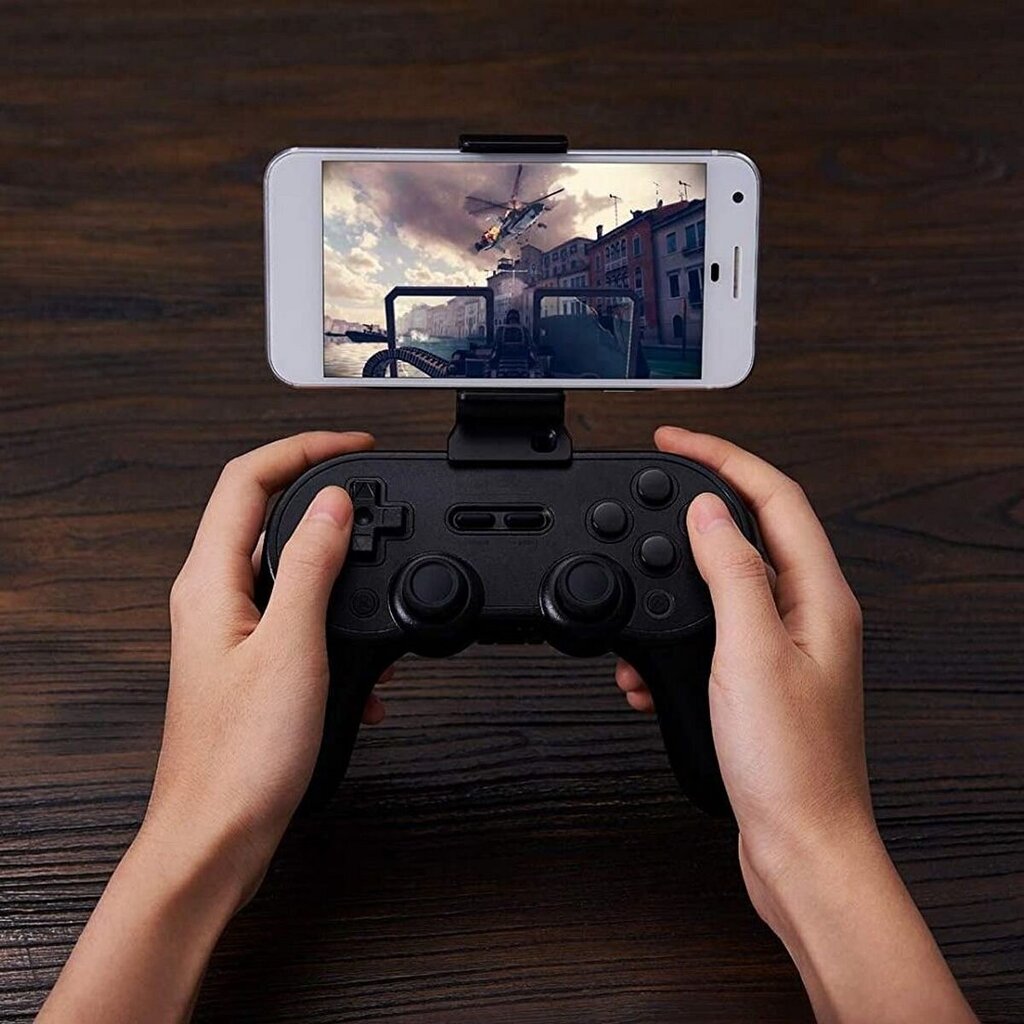 8BitDo Mobile Gaming Clip for SN30 Pro+ Controllers - Black (Mobile) цена и информация | Gaming aksesuāri | 220.lv