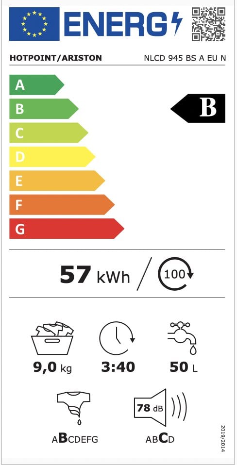 Hotpoint-Ariston NLCD945BSAEUN cena un informācija | Veļas mašīnas | 220.lv