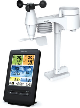 Профессиональная метеостанция Sencor SWS 9898 WiFi, 5 в 1 цена и информация | Метеорологические станции, термометры | 220.lv