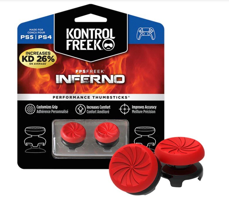 PlayStation 4 FPS Freek Thumb Grips - Inferno Edition (PS4) cena un informācija | Gaming aksesuāri | 220.lv