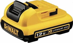 Aккумулятор XR Li-ion 12В / 2,0Aч, DeWalt цена и информация | Шуруповерты, дрели | 220.lv