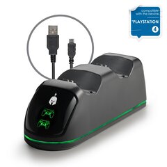 Spartan Gear Dual Charging Dock Station - Black (PS4) цена и информация | Аксессуары для компьютерных игр | 220.lv