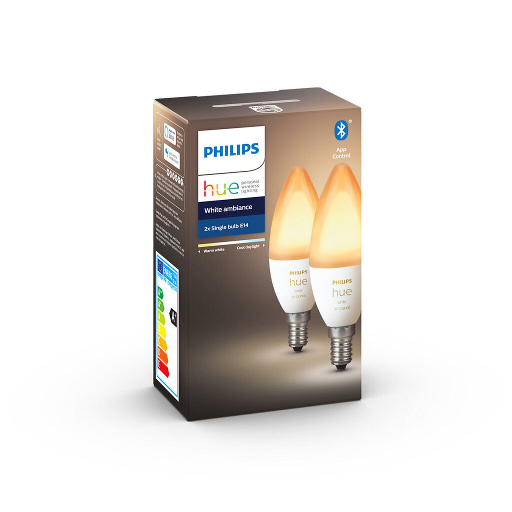 Philips HueAmbiance 6W B39 E14 EU 2Pack cena un informācija | Spuldzes | 220.lv