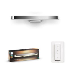 Philips Hue - Adore Hue Wall Lamp Chrome - White Ambiance - Bluetooth Included Dimmer switch cena un informācija | Sienas lampas | 220.lv