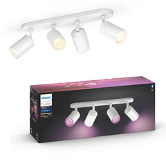 Philips Hue - Fugato 4-Spot White - White & Color Ambiance - Bluetooth cena un informācija | Griestu lampas | 220.lv