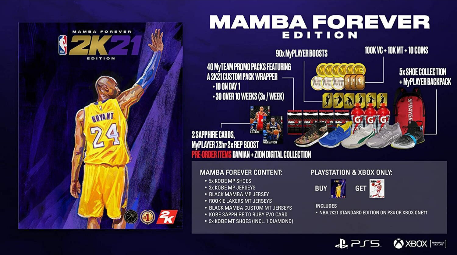 Xbox Series X NBA 2K21 Mamba Forever Edition цена и информация | Datorspēles | 220.lv