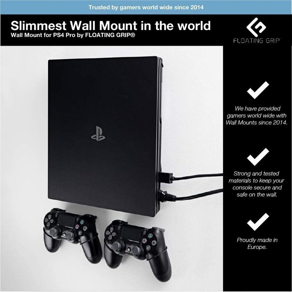 FLOATING GRIP® PlayStation 4 Pro wall mount cena un informācija | Gaming aksesuāri | 220.lv