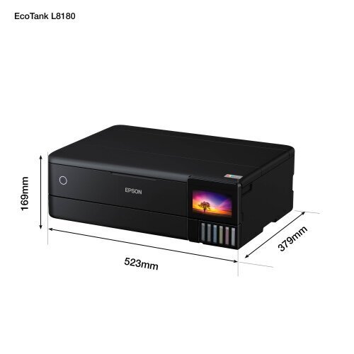 Epson EcoTank L8180 cena un informācija | Printeri un daudzfunkcionālās ierīces | 220.lv