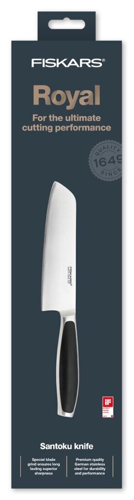 Fiskars Royal Santoku nazis 17cm цена и информация | Naži un to piederumi | 220.lv