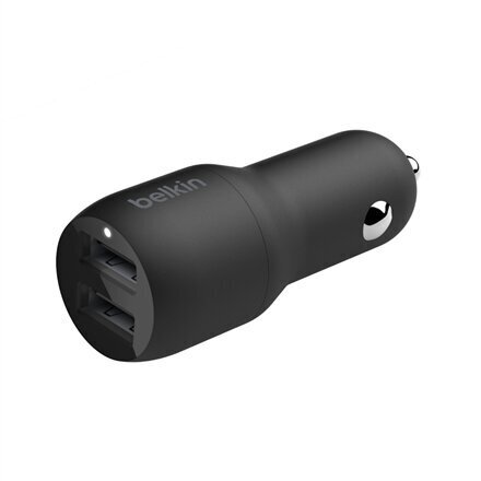 Belkin Dual USB-A Car Charger 24W + USB- цена и информация | Lādētāji un adapteri | 220.lv