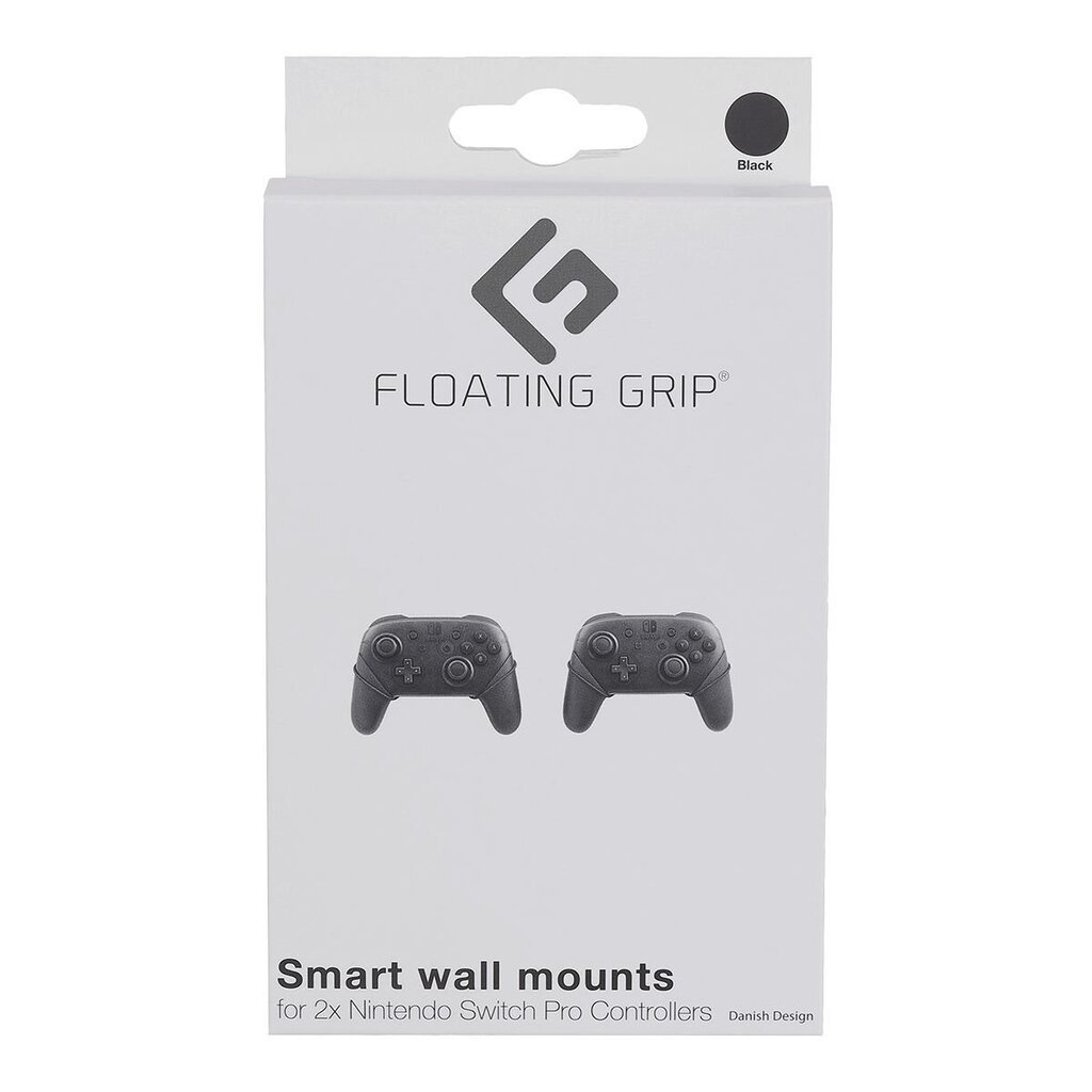 Nintendo Switch Pro Controller wall mount by FLOATING GRIP, Black cena un informācija | Gaming aksesuāri | 220.lv