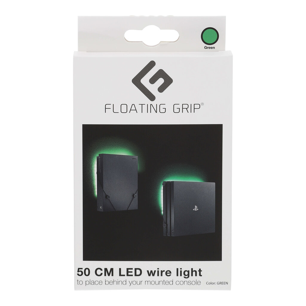 Floating Grip Led Wire Light with USB Green cena un informācija | Gaming aksesuāri | 220.lv