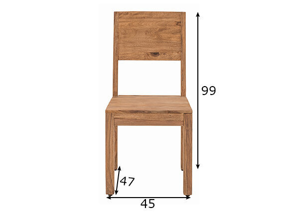 Krēsli Sanam, 2 gab., Indijas rožkoks цена и информация | Virtuves un ēdamistabas krēsli | 220.lv
