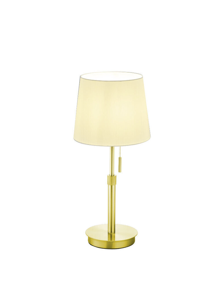 Galda lampa Lyon, E27, matēts misiņš cena un informācija | Galda lampas | 220.lv