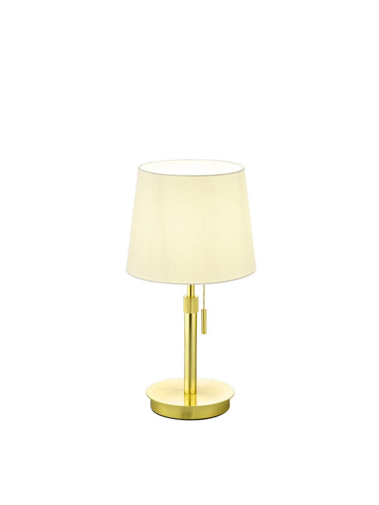 Galda lampa Lyon, E27, matēts misiņš cena un informācija | Galda lampas | 220.lv