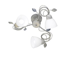 Griestu lampa Traditio, trīsdaļīgs, 3xE14, antīkā pelēkā krāsā 920021972 цена и информация | Потолочные светильники | 220.lv