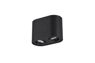 Griestu lampa Cookie, divdaļīga, 2xGU10, matētā melnā krāsā 920022004 cena un informācija | Griestu lampas | 220.lv