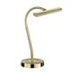 LED galda lampa Curtis, matēts misiņš cena un informācija | Galda lampas | 220.lv