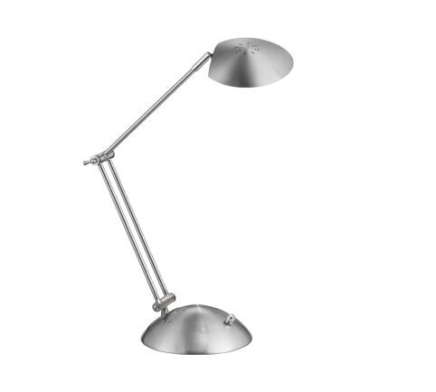 LED galda lampa Calcio, matēts tērauds cena un informācija | Galda lampas | 220.lv