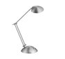 LED galda lampa Calcio, matēts tērauds цена и информация | Galda lampas | 220.lv