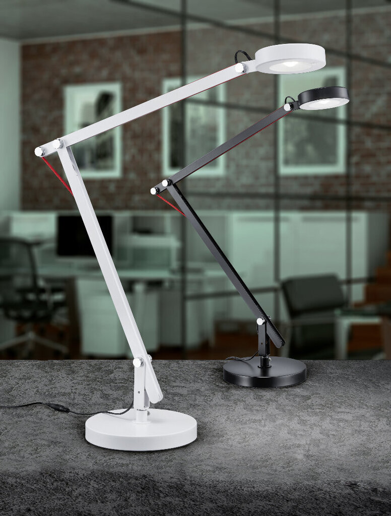 LED galda lampa Amsterdam, baltā krāsā cena un informācija | Galda lampas | 220.lv