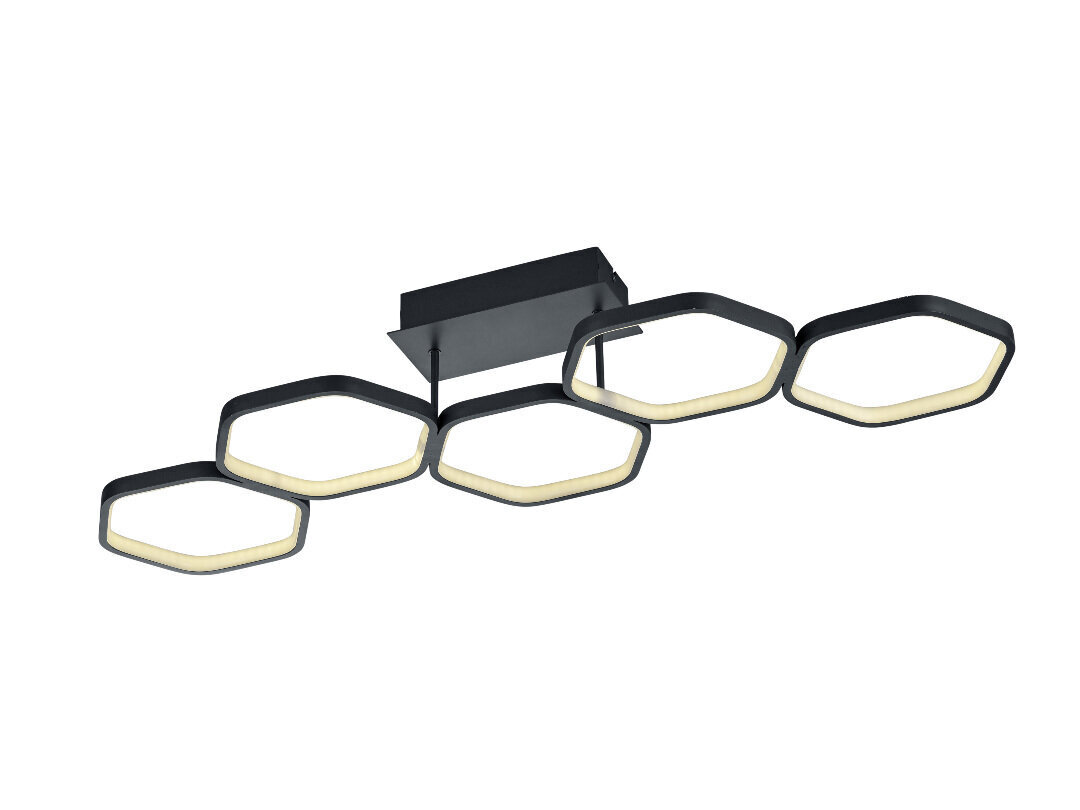 LED griestu lampa Vigo, piecdaļīga, matētā melnā krāsā 920022198 cena un informācija | Griestu lampas | 220.lv