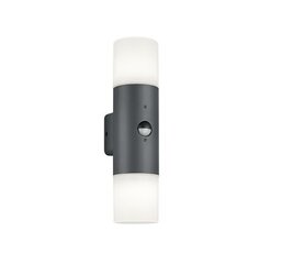 Sienas lampa Hoosic ar kustību detektoru, 2 x E27, antracīta krāsā цена и информация | Уличное освещение | 220.lv