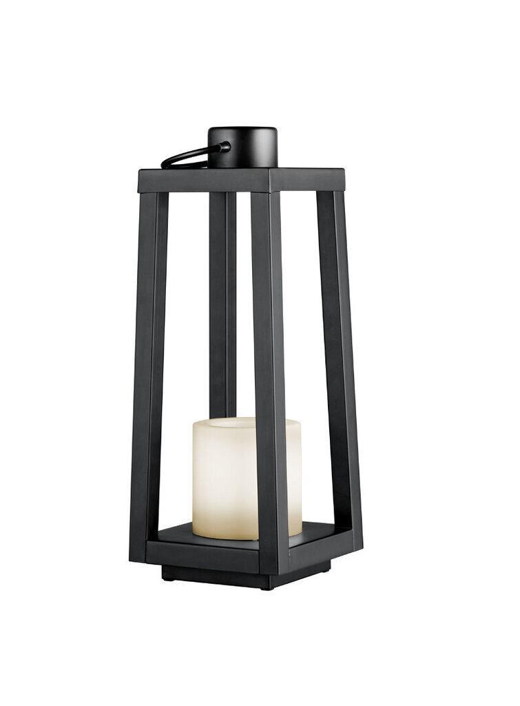 Galda lampa ar saules baterijām Loja, matētā melnā krāsā cena un informācija | Āra apgaismojums | 220.lv