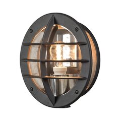 Настенный уличный светильник Konstsmide Oden, черный, с прозрачным стеклом цена и информация | Уличное освещение | 220.lv