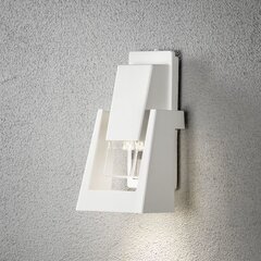 Āra sienas gaismeklis Potenza Single, balts cena un informācija | Āra apgaismojums | 220.lv