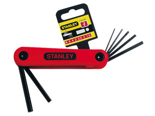 Набор складных шестигранных ключей Stanley 469261, метрические (7 шт.) цена и информация | Механические инструменты | 220.lv
