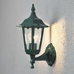 Āra sienas gaismeklis ar kupolu uz augšu Firenze, zaļš cena un informācija | Āra apgaismojums | 220.lv