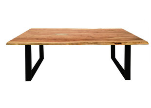 Pusdienu galds Tische, 200x100 cm, brūns/melns цена и информация | Кухонные и обеденные столы | 220.lv