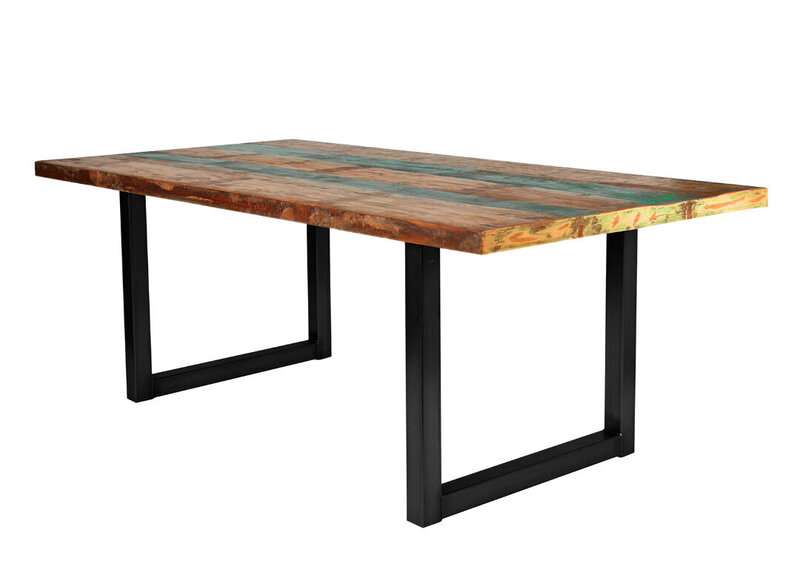Pusdienu galds Tische 85x160, krāsains antīki melns cena un informācija | Virtuves galdi, ēdamgaldi | 220.lv