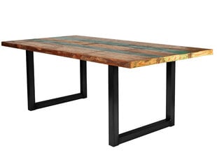 Pusdienu galds Tisch, 100x180 cm, antīki melns цена и информация | Кухонные и обеденные столы | 220.lv