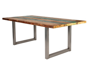 Pusdienu galds Tische 85x160, krāsains antīks sudrabs cena un informācija | Virtuves galdi, ēdamgaldi | 220.lv