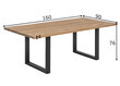 Pusdienu galds Tische 90x160 cm, ozols cena un informācija | Virtuves galdi, ēdamgaldi | 220.lv