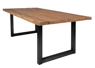 Pusdienu galds Tisch, 100x180 cm, tīkkoks, antīki melns cena un informācija | Virtuves galdi, ēdamgaldi | 220.lv