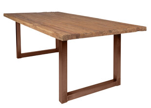 Pusdienu galds Tisch, 100x180 cm, tīkkoks, antīki brūns cena un informācija | Virtuves galdi, ēdamgaldi | 220.lv